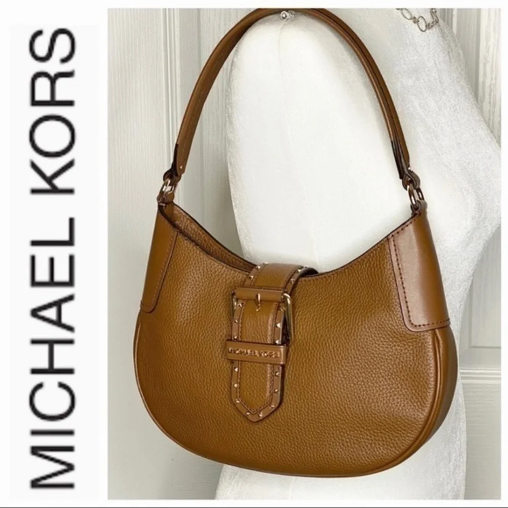 MICHAEL KORS Brown Leather Shoulder Handbag NWT - Picture 7 of 13